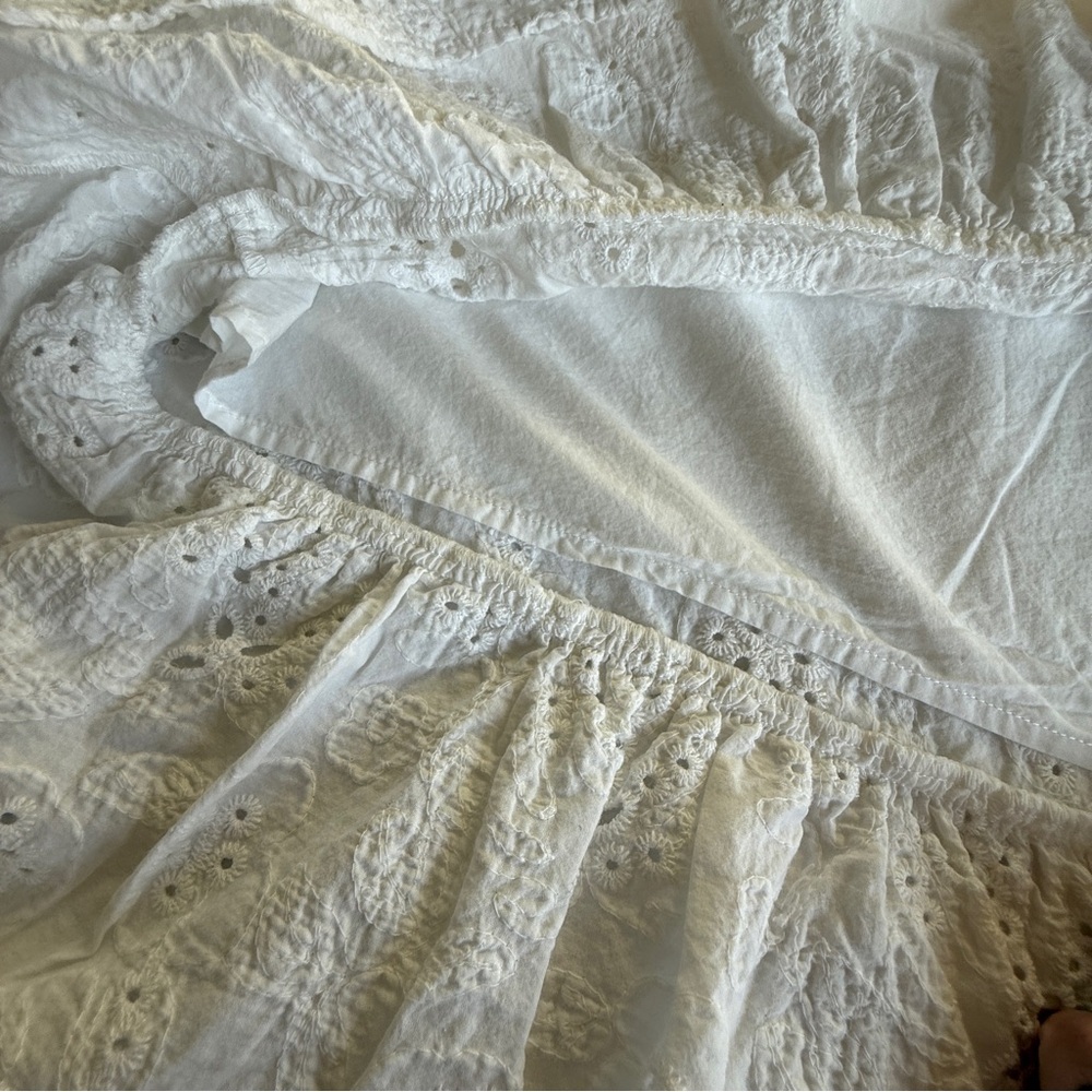 Sofia by Sofia Vergara White Eyelet Midi Skirt Size XXXL (3X) - Picture 6 of 11